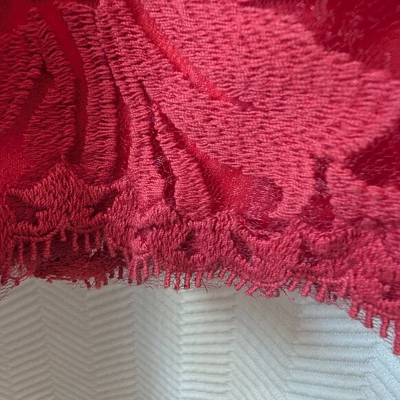 Tadashi Shoji Red Lace Wedding Dress - Picture 10 of 10